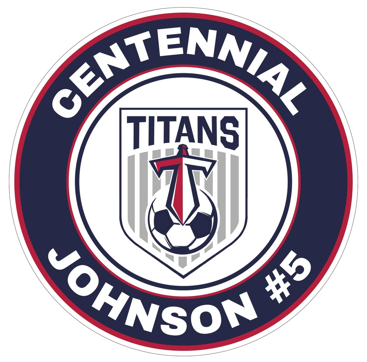 Centennial soccer car decal OR personalized